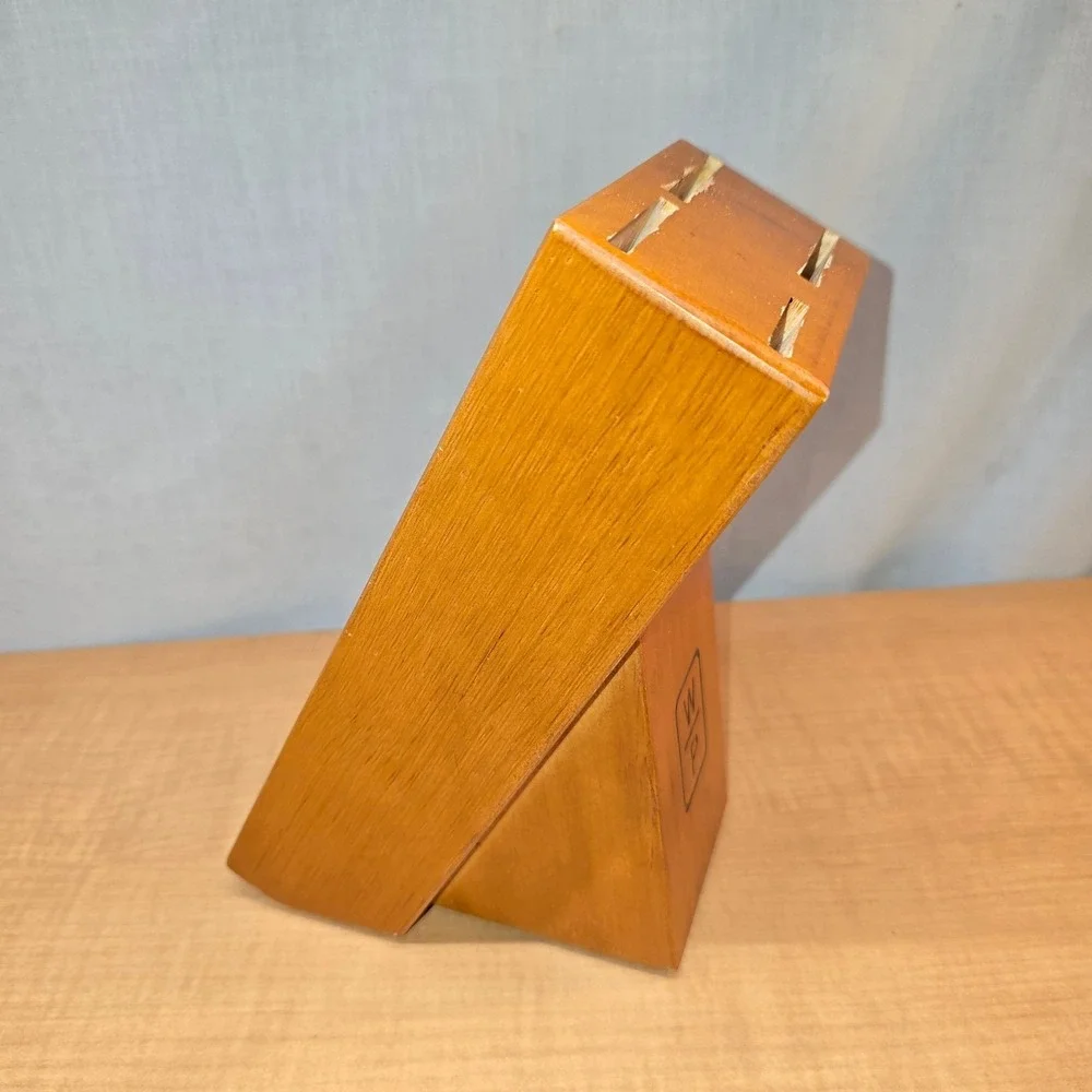Wolfgang Puck WP Santoku Chef's Knife Set Wood Block‎ Only for 9
